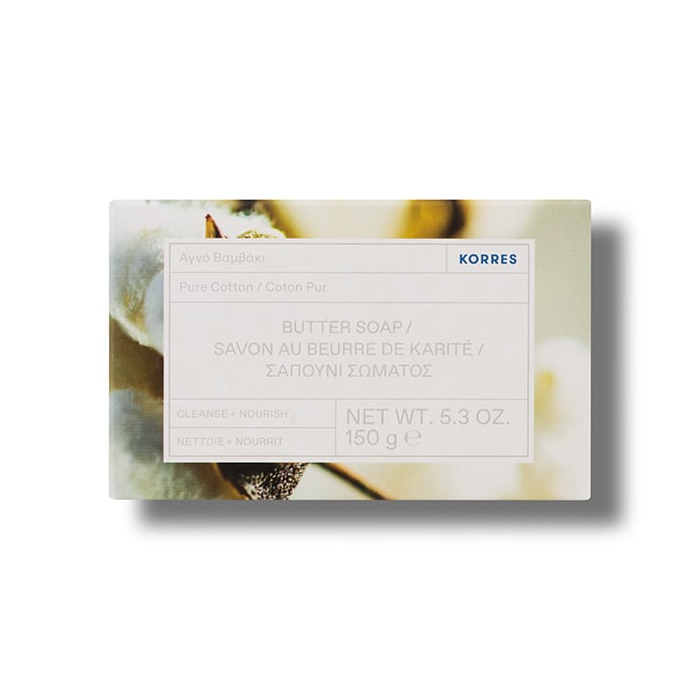 Korres Pure Cotton Butter Soap 150 gr 1 Korres Pure Cotton Butter Soap 150 gr 1