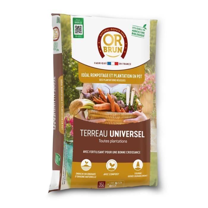 Tierra para macetas universal - MARRÓN ORO - OBRTUNI35N - 35 L