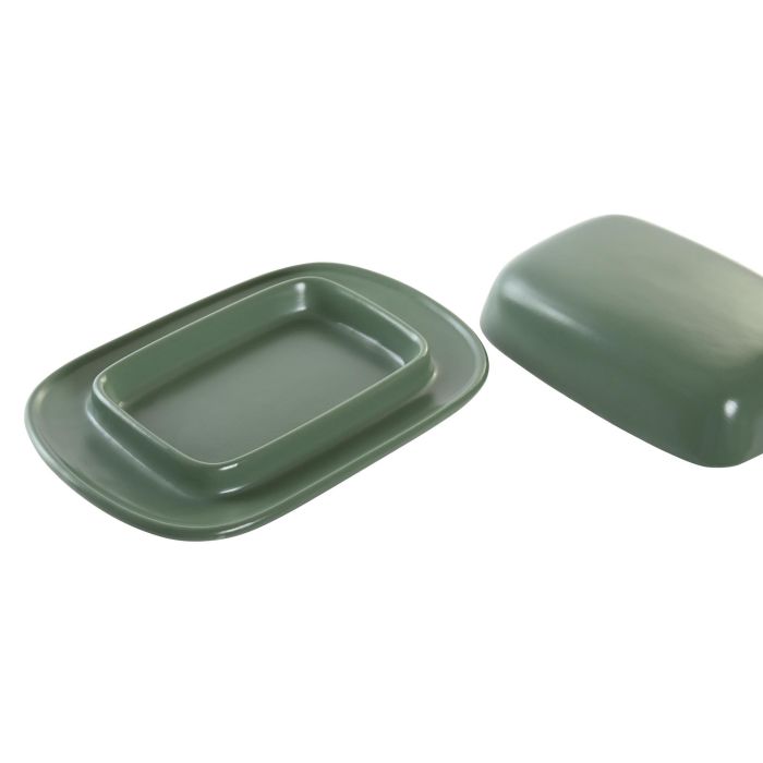 DKD Home Decor Mantequillera Lianfeng 21 Gres Verde Rosa Gris Oscuro 13 x 5 x 19 cm (3 Unidades) DKD Home Decor Mantequillera Lianfeng 21 Gres Verde Rosa Gris Oscuro 13 x 5 x 19 cm (3 Unidades)