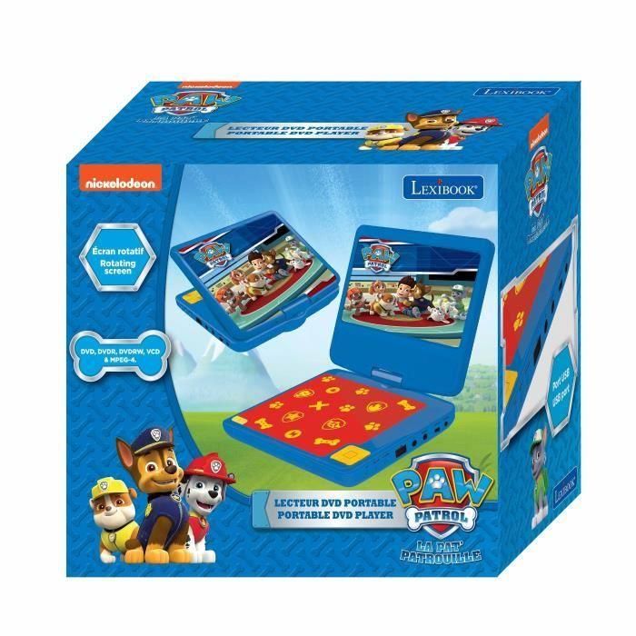 LEXIBOOK - PAT PATROILLE - Reproductor de DVD portátil para niños con puerto USB 4 LEXIBOOK - PAT PATROILLE - Reproductor de DVD portátil para niños con puerto USB 4