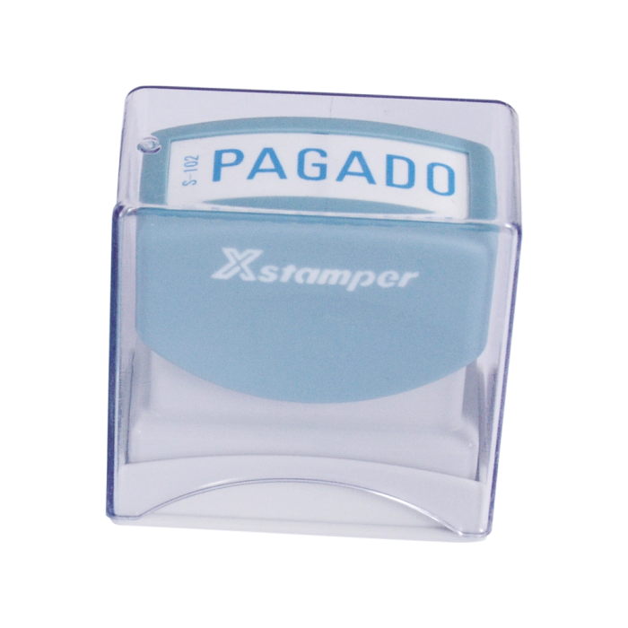 X'stamper Sello Automático Pagado 13 x 42 mm Más de 6.000 Impresiones 1