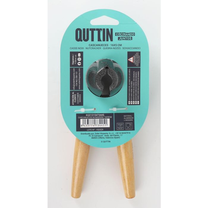 Cascanueces de madera Quttin 16x5 cm (24 Unidades) 8 Cascanueces de madera Quttin 16x5 cm (24 Unidades) 8
