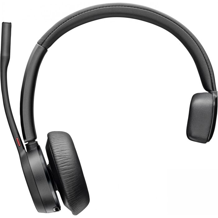 Poly Voyager 4310-M UC 4300 UC Serie Auriculares monoaural Bluetooth inalámbricos para oficina/centro de llamadas, diadema, negro