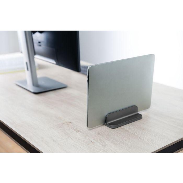 eSTUFF Soporte Universal para Laptop Gris Oscuro de Aluminio Ajustable 11-45mm 3