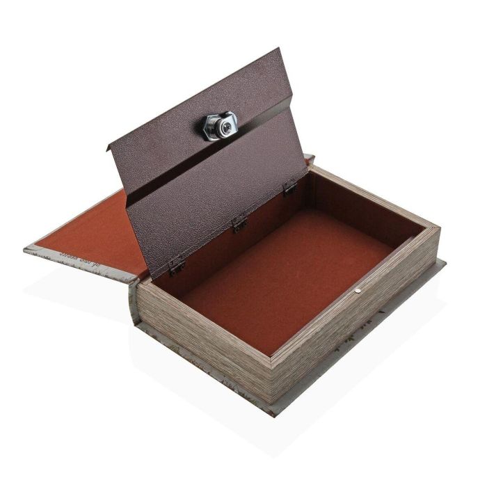 Caja Decorativa Versa Lienzo Madera MDF Árbol Libro 1 Caja Decorativa Versa Lienzo Madera MDF Árbol Libro 1