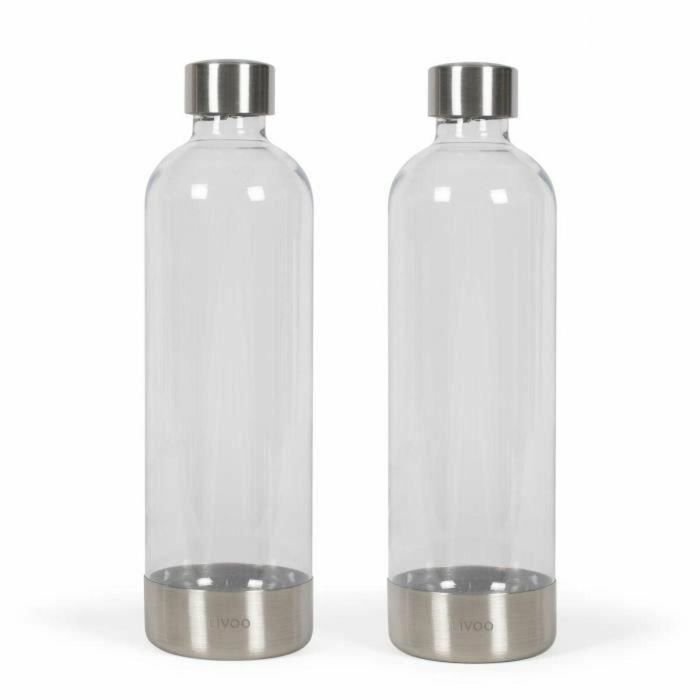 Juego de 2 botellas carbonatadas - LIVOO - DOM464AC1 - 2 x 1L - Compatible con LIVOO DOM464 - Botella PET Juego de 2 botellas carbonatadas - LIVOO - DOM464AC1 - 2 x 1L - Compatible con LIVOO DOM464 - Botella PET
