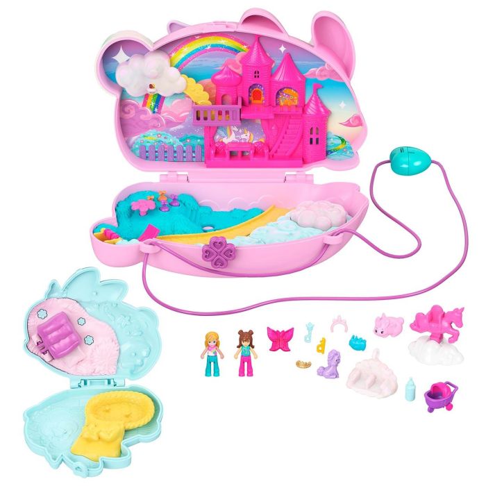 Set Cofre-Bolso Conejito Polly Pocket Jft88 Mattel 2 Set Cofre-Bolso Conejito Polly Pocket Jft88 Mattel 2