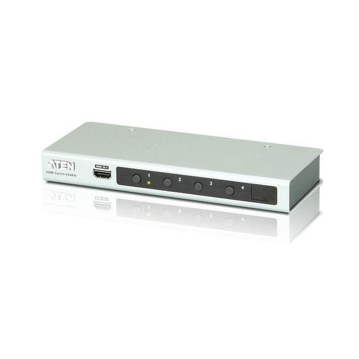 Aten Switch HDMI 4 Puertos VS481B 4Kx2K Ultra HD con RS-232, 10.2 Gb/s, IR Remoto