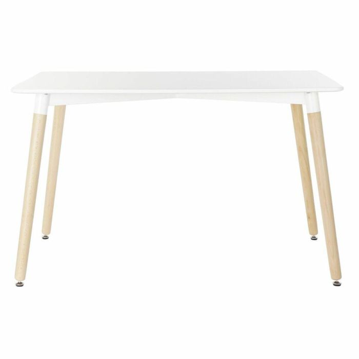 Mesa de Comedor DKD Home Decor Blanco Abedul Madera MDF 120 x 80 x 74 cm 4