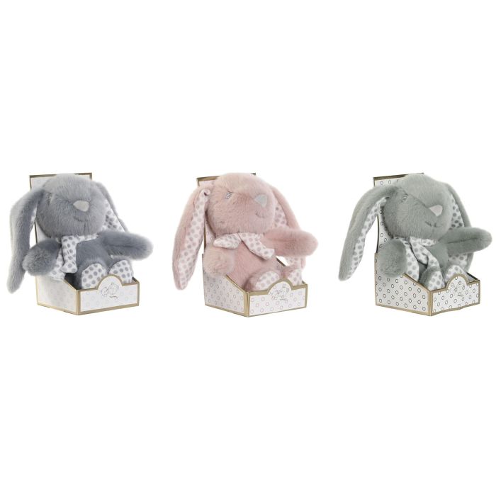 Peluche Baby DKD Home Decor Rosa Azul 10 x 15 x 20 cm (3 Unidades) 3