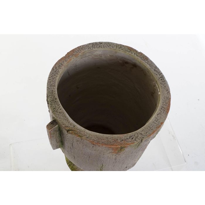 DKD Home Decor Macetero Moderno Gris Fibra de Vidrio 23 x 34 x 26 cm (2 Unidades) 2