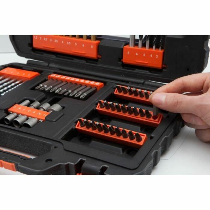 Black + Decker A7231 Caja 76 Accesorios Taladrado y Atornillado 1