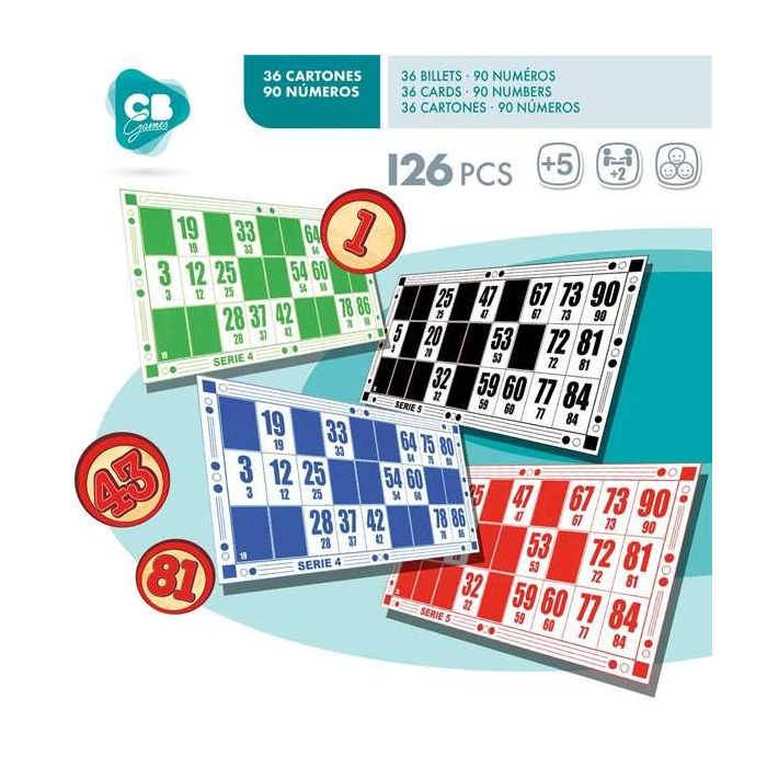 Juego bingo de madera con 36 cartones 7 Juego bingo de madera con 36 cartones 7