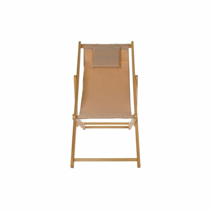 Tumbona DKD Home Decor Marrón Natural Poliéster MDF (57,5 x 113 x 77 cm) 4