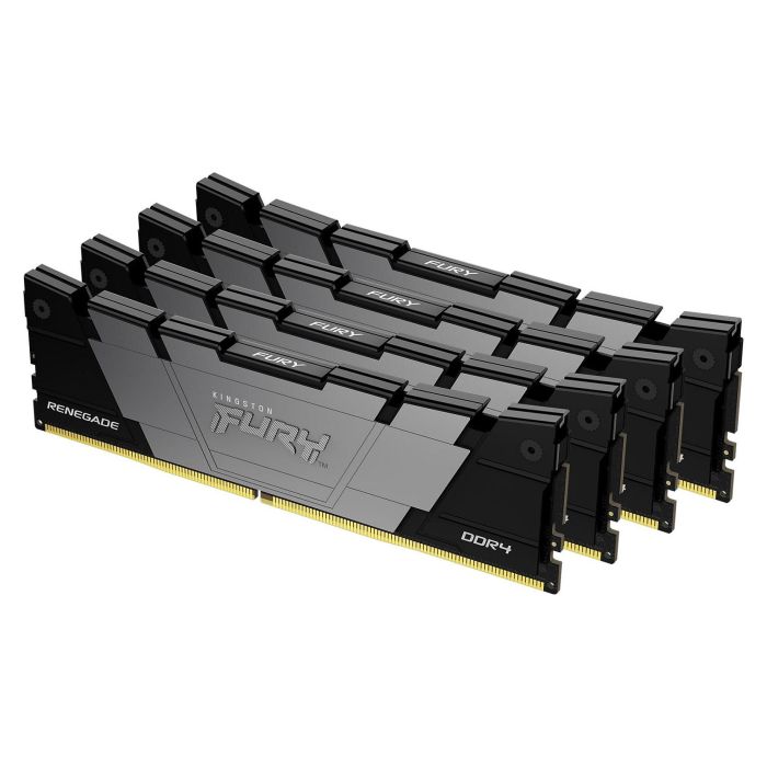 Kingston Renegade Black 64GB (4x16GB) DDR4 3600MT/s CL16 DIMM Kit Memoria RAM Kingston Renegade Black 64GB (4x16GB) DDR4 3600MT/s CL16 DIMM Kit Memoria RAM