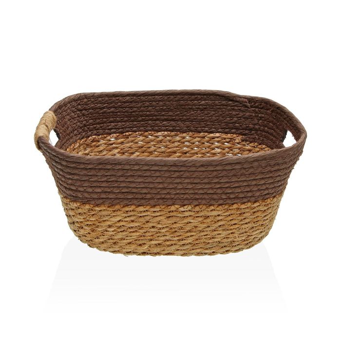 Cesta con asas marrón M Versa 23x15x31 cm - Alga y papel (2 Unidades) Cesta con asas marrón M Versa 23x15x31 cm - Alga y papel (2 Unidades)