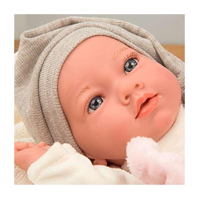 Muñeca elegance aria rosa con portabebe, incluye chupete (muñeco de peso)40 cm 11