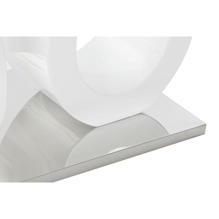 DKD Home Decor Mesa de Centro Moderna con Tapa de Cristal y Estructura de MDF Blanco Transparente Desmontable 60x110x45 cm 3 DKD Home Decor Mesa de Centro Moderna con Tapa de Cristal y Estructura de MDF Blanco Transparente Desmontable 60x110x45 cm 3