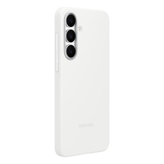 Samsung Funda Silicona para Galaxy S25 FE, Blanca, Resistente a Impactos y Rayones 2 Samsung Funda Silicona para Galaxy S25 FE, Blanca, Resistente a Impactos y Rayones 2