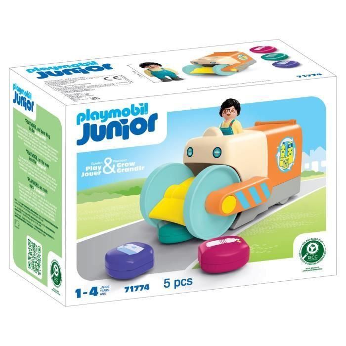 Playmobil Junior Vehículo Recolector De Basura 71774 Camión Juguete Niños +12 Meses