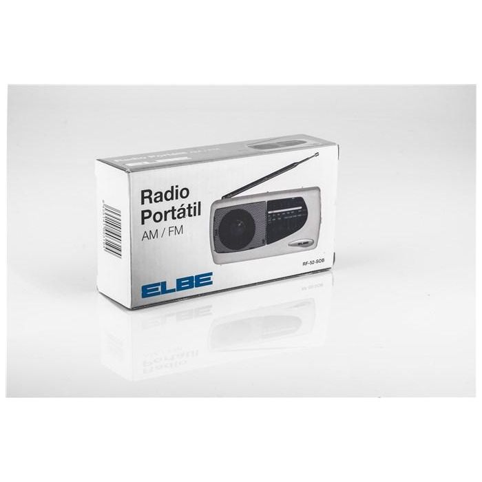 Radio Portátil Blanca Am/Fm Altavoz ELBE RF-52-SOB 8