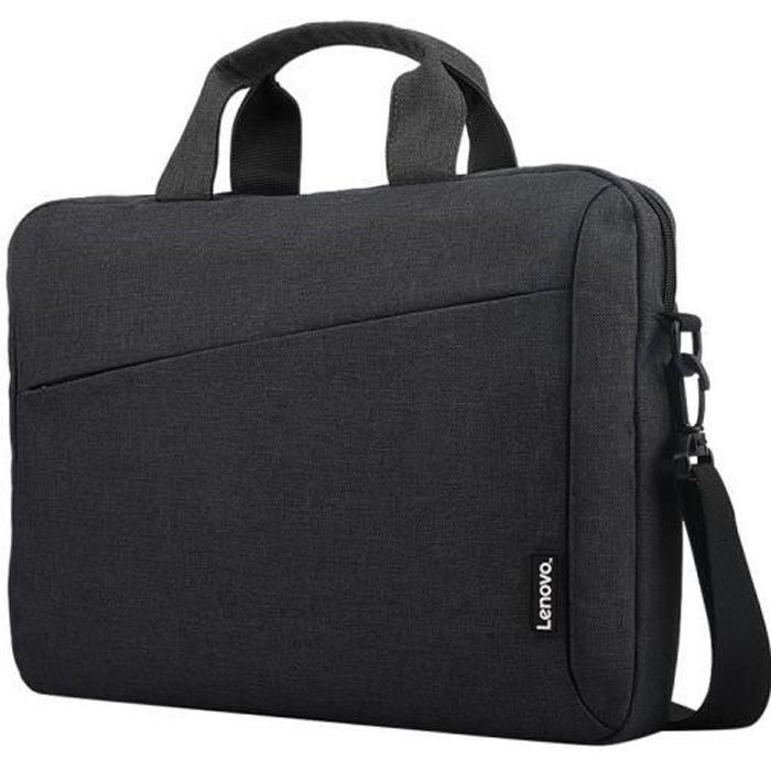 Lenovo T210 Bolsa de Transporte Casual Toploader para Portátil 15.6" de Tela Impermeable Negro con Interior Azul