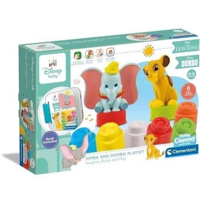 Clementoni CLEM17817 Disney Baby Classics Clemmy Box - 6 Cubos de Construcción Suaves para Bebés - Hecho en Italia 4