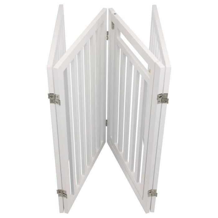 TRIXIE Barrera con puerta - 60/160 x 81 cm - Blanco - Para perros 1 TRIXIE Barrera con puerta - 60/160 x 81 cm - Blanco - Para perros 1