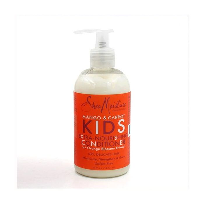 Shea Moisture Kids Extra-Nourishing Conditioner Mango & Carrot para Niños, Suaviza y Desenreda el Cabello, 237ml