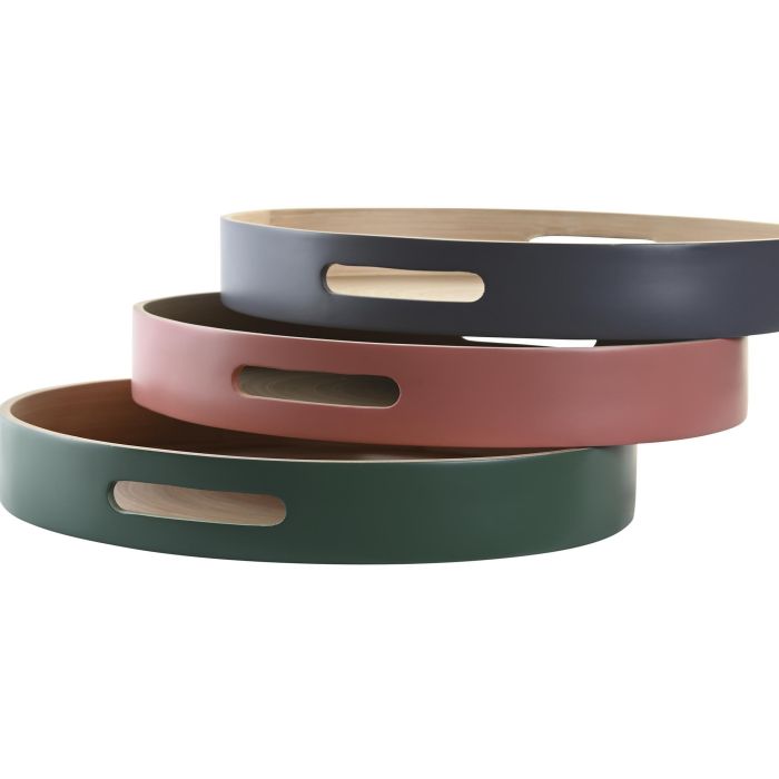DKD Home Decor Bandeja Decorativa Balines de Bambú para Hogar Colección Vermos Medidas 38x38x5.5 cm Pack 3 Unidades con Colores Surtidos 2 DKD Home Decor Bandeja Decorativa Balines de Bambú para Hogar Colección Vermos Medidas 38x38x5.5 cm Pack 3 Unidades con Colores Surtidos 2