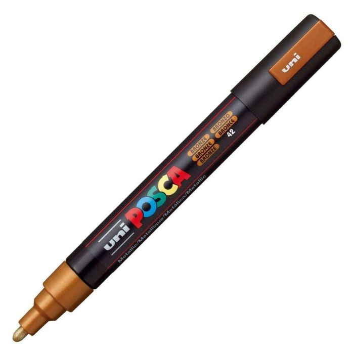 Marcador T.Opaca No Perm. Uni Posca 1,8 (Pc-5M) Bronce Metalico 6 unidades 1 Marcador T.Opaca No Perm. Uni Posca 1,8 (Pc-5M) Bronce Metalico 6 unidades 1