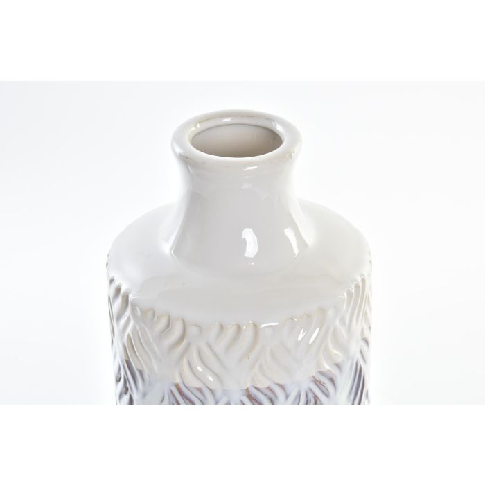 DKD Home Decor Jarrón Mediterráneo de Porcelana Bicolor Azul 13x13x31 cm 2 DKD Home Decor Jarrón Mediterráneo de Porcelana Bicolor Azul 13x13x31 cm 2