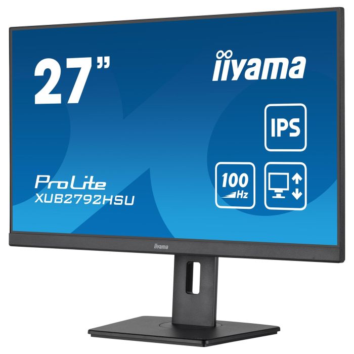 iiyama XUB2792HSU-B6 Monitor 27" 1920x1080 FHD IPS 100Hz 0,4ms HDMI DP Altavoces Negro 9