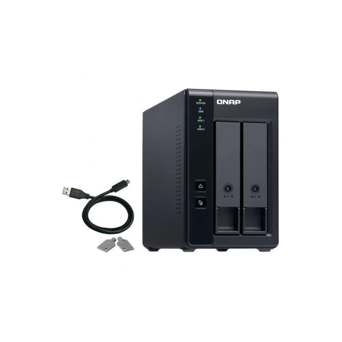 QNAP TR-002 Unidad de Disco Múltiple Negro 1