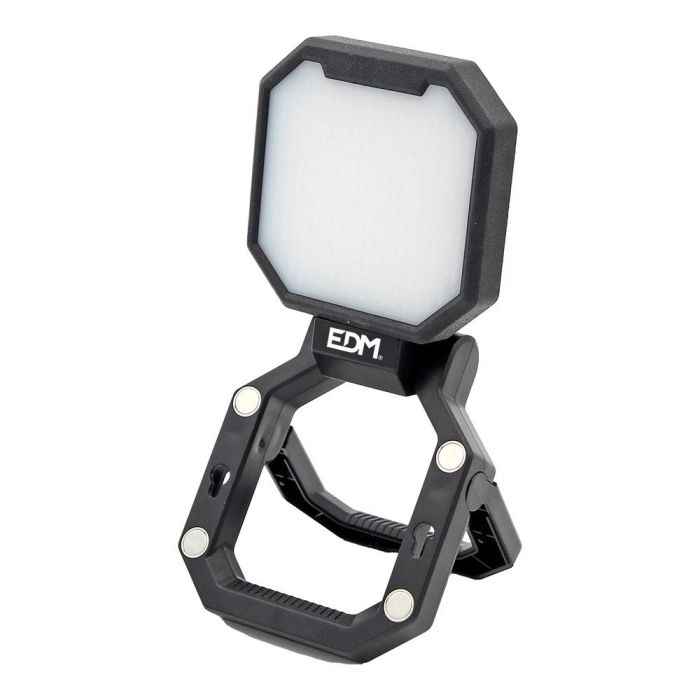 Edm Foco Led Recargable 20W 2.000lm 3 en 1 con Batería, Gancho e Imán, IP44, Power Bank, Negro 2 Edm Foco Led Recargable 20W 2.000lm 3 en 1 con Batería, Gancho e Imán, IP44, Power Bank, Negro 2