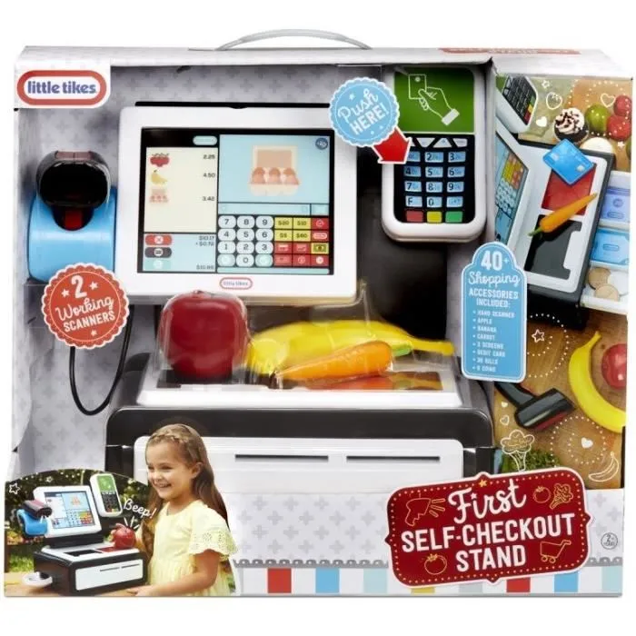 MGA Mi Primera Caja Registradora Interactiva de Supermercado, Juego Educativo para Niños a Partir de 3 Años, Plástico, 26.60x42.54x20.95 cm 1