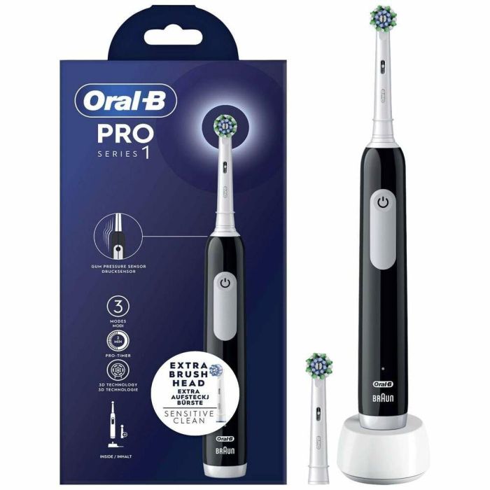 Oral-B PRO SERIES 1 NEGRO Cepillo Eléctrico Recargable con Tecnología 3D y Temporizador de 2 Minutos para Encías Sanas 8 Oral-B PRO SERIES 1 NEGRO Cepillo Eléctrico Recargable con Tecnología 3D y Temporizador de 2 Minutos para Encías Sanas 8