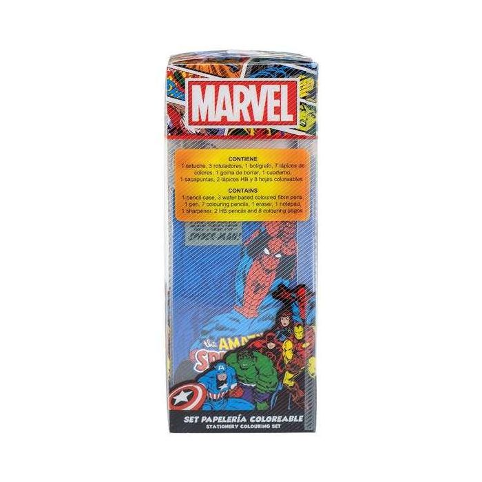 Set papelería coloreable marvel 6