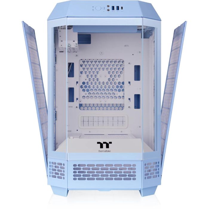 Thermaltake The Tower 250 Hydrangea Blue Caja de PC Mini Tower con Pantalla LCD 3.9" y Soporte Discos Duros 2.5/3.5" 2