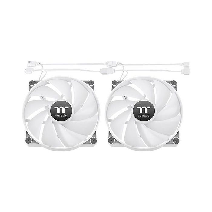 Thermaltake CT200 Ventilador para PC de 200mm Blanco con Iluminación ARGB Sync, 500-900 RPM, 131.6 CFM, 1 Unidad