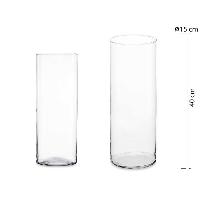 Jarron Cristal Cilindro 15Cm Diam X 40Cm Giftdecor Jarron Cristal Cilindro 15Cm Diam X 40Cm Giftdecor
