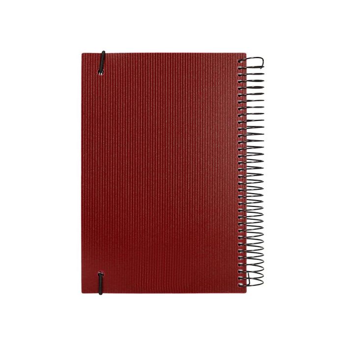 Agenda Espiral Liderpapel Olbia A5 2025 Dia Pagina Color Rojo Papel 60 gr 2