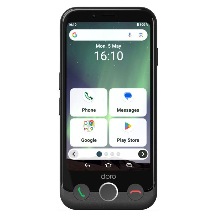 Doro A10 Aurora A10 Teléfono Móvil 4G para Mayores 4.5" 4GB RAM 64GB Graphite