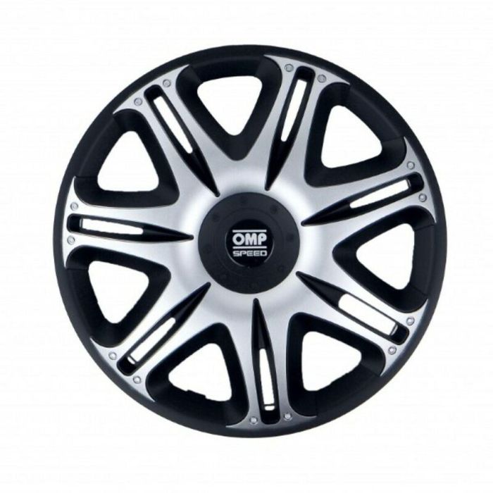Tapacubos OMP Ghost Speed Negro Plateado 13" (4 uds) Tapacubos OMP Ghost Speed Negro Plateado 13" (4 uds)