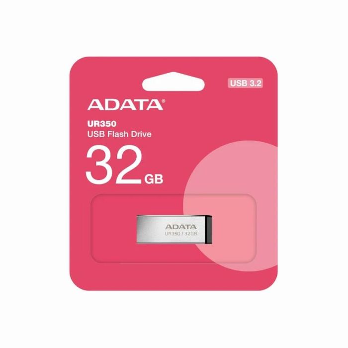 Memoria USB Adata UR350 Negro Plateado 32 GB 1