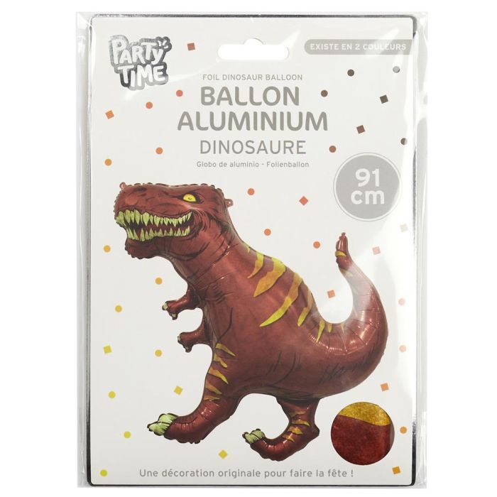 Globo Dinosaurio Party Time altura 91 cm 1 Globo Dinosaurio Party Time altura 91 cm 1