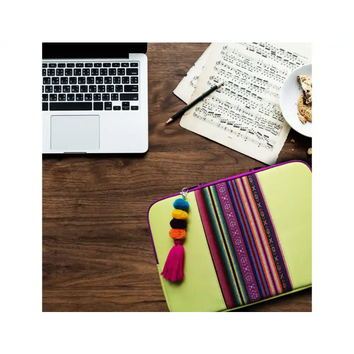 Wondee Funda Portátil Universal 12 Pulgadas Limonada Acolchada Cremallera Estilo Arte Autenticidad Ligera Protectora Compatible Vam Vam 7