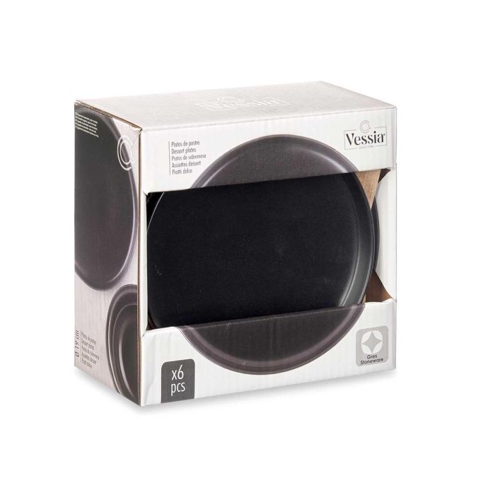 Plato Hondo Gres Negro 18 cm - Vessia (36 Unidades) 1 Plato Hondo Gres Negro 18 cm - Vessia (36 Unidades) 1