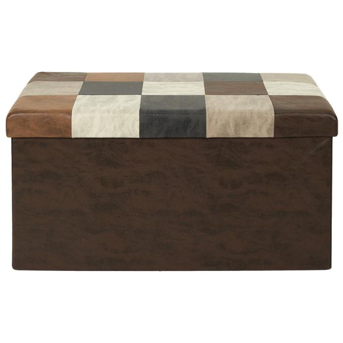 Banco-Puf Plegable Patchwork Home Deco Factory 3 Banco-Puf Plegable Patchwork Home Deco Factory 3
