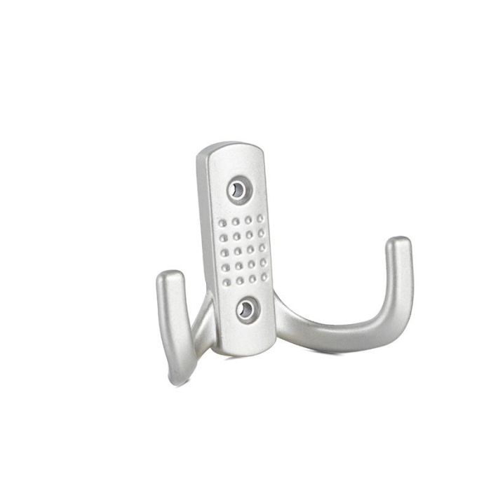 Trentadue Dobra Percha Colgador Doble Brazo Acabado Níquel Satinado